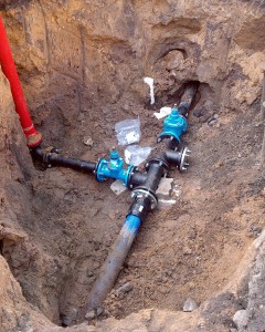 Na zdjęciu fragment nowej instalacji wodociągowej