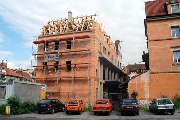 Budowa tretu (fot. zb. UM Lubań)