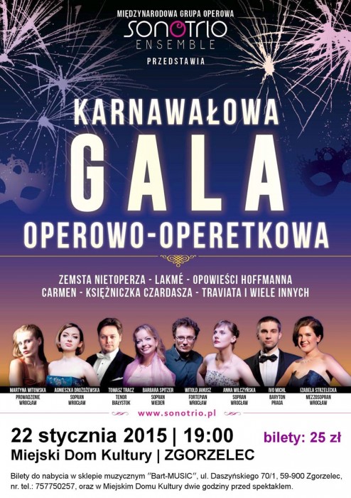 2015-01-22 plakat Gala Karnawal - Zgorzelec