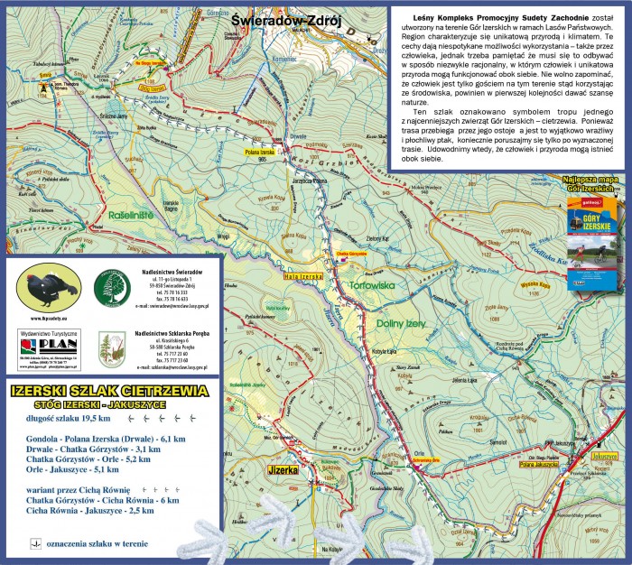 SZLAK CIETRZEWIA MAPA