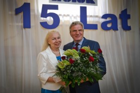 Prezes Turkiewicz z małżonką