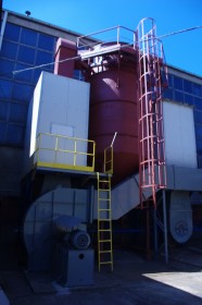 Modernizowana instalacja odpylania spalin w kotłowni przy ul. Kazimierza Wielkiego 15 w Lubaniu