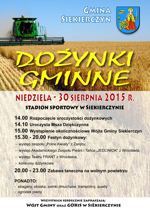 Plakat - Dozynki 2015 - 500px