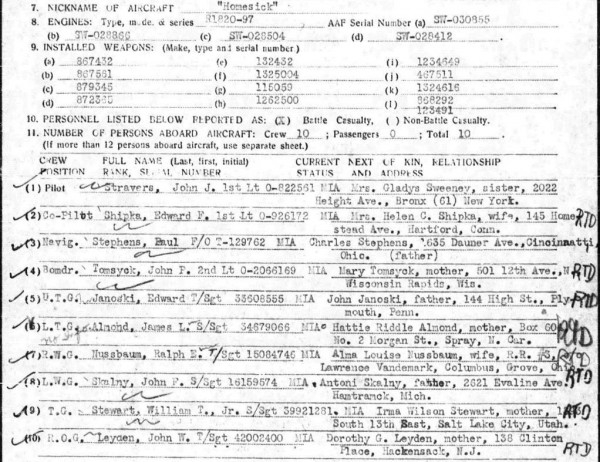 Fragment raportu strat MACR 12821 (autor)