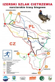 Mapa Izerskiego Szlaku Cietrzewia