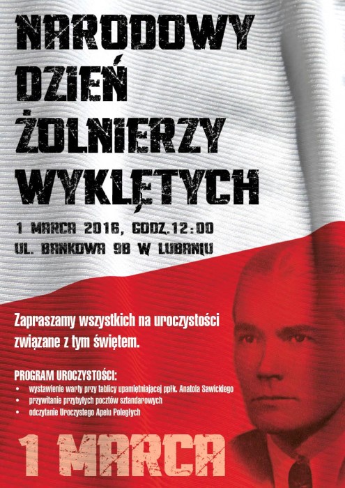 narodowy dzien zołnierzy wykletych - plakat