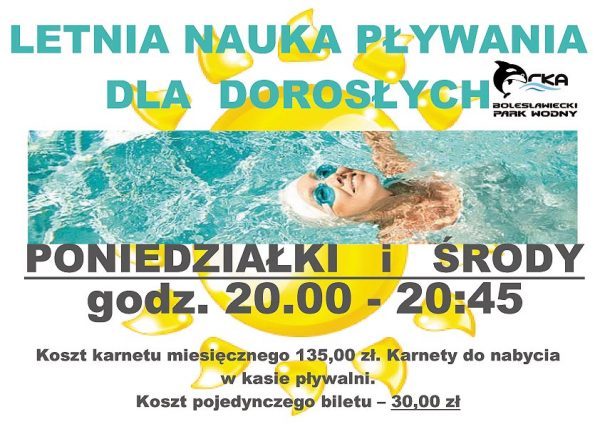 plakat_PLYWANIE DLA DOROSLYCH lato 2016