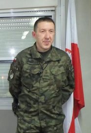 ppłk. Mariusz Janikowski D-ca PKW KFOR w Kosowie.